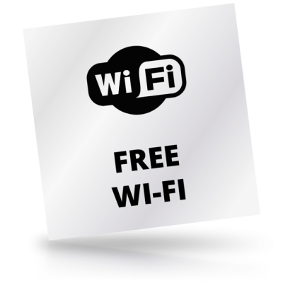 Free Wi-Fi 01 - čtvercové označení