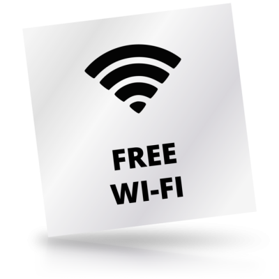 Free Wi-Fi 03 - čtvercové označení