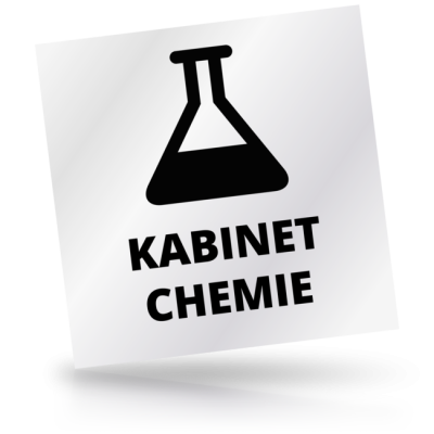 Kabinet chemie - čtvercové označení