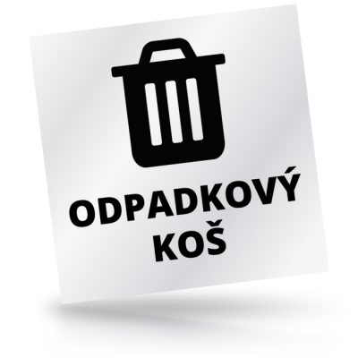 Odpadkový koš 02 - čtvercové označení