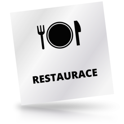 Restaurace - čtvercové označení