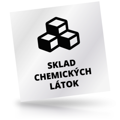 Sklad chemických látok - čtvercové označení