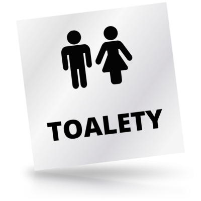 Toalety - čtvercové označení