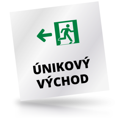 Únikový východ 02 - čtvercové označení