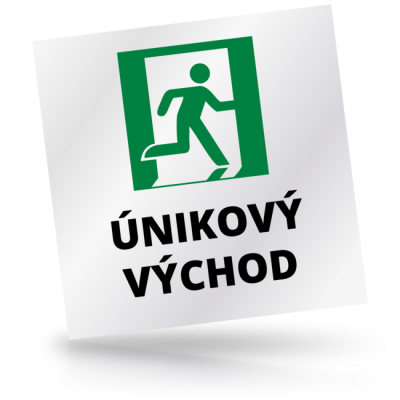 Únikový východ 05 - čtvercové označení