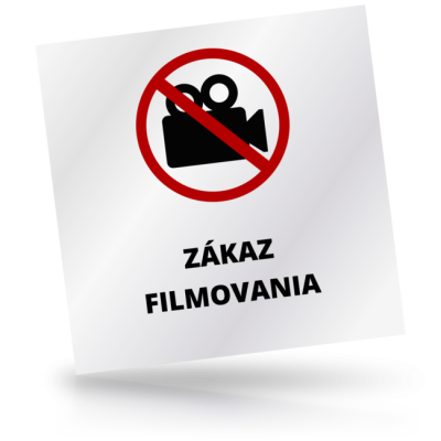 Zákaz filmovania - čtvercové označení