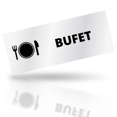 Bufet - obdelníkové označení