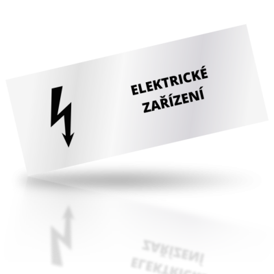 Elektrické zařízení - obdelníkové označení