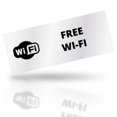 Free Wi-Fi 01 - obdelníkové označení