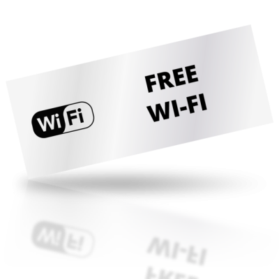 Free Wi-Fi 02 - obdelníkové označení