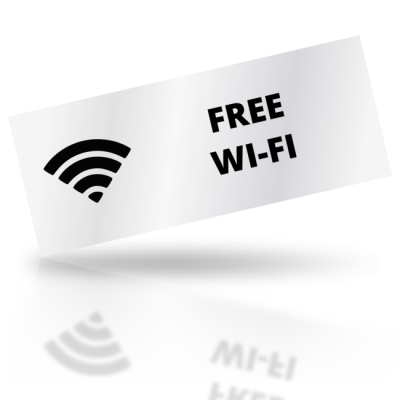 Free Wi-Fi 03 - obdelníkové označení