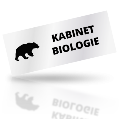 Kabinet biologie - obdelníkové označení