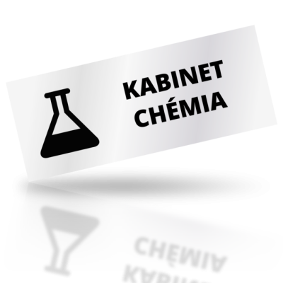 Kabinet chémia - obdelníkové označení