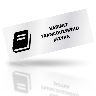 Kabinet francouzského jazyka - obdelníkové označení