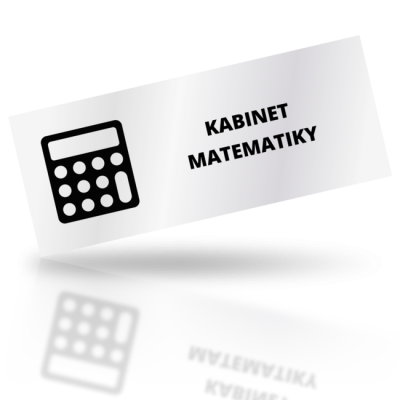 Kabinet matematiky - obdelníkové označení