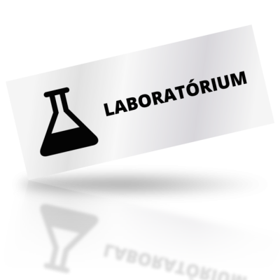 Laboratórium - obdelníkové označení