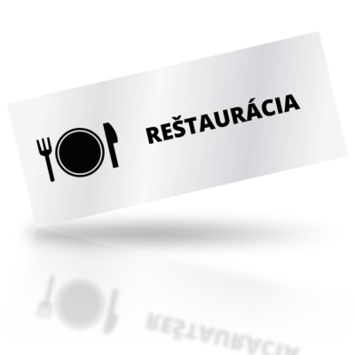 Reštaurácia - obdelníkové označení