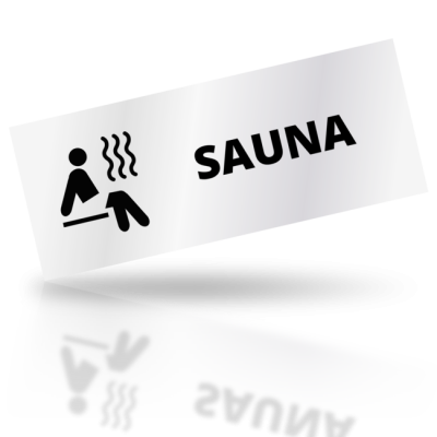 Sauna - obdelníkové označení