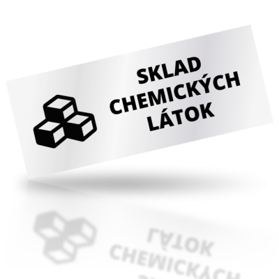 Sklad chemických látok - obdelníkové označení