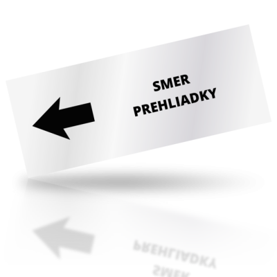 Smer prehliadky 02 - obdelníkové označení