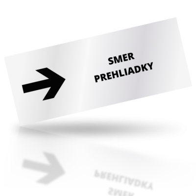 Smer prehliadky 05 - obdelníkové označení