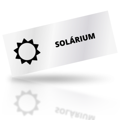 Solárium - obdelníkové označení