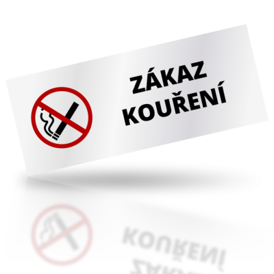 Zákaz kouření - obdelníkové označení