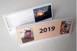 stolní kalendář s vlastními fotografiemi