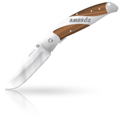 Ambróz - kapesní nůž značený jménem