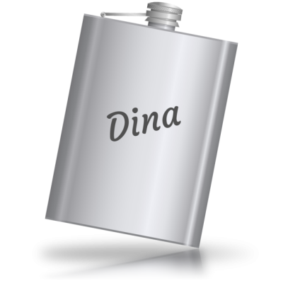 Dina - kovová placatka se jménem