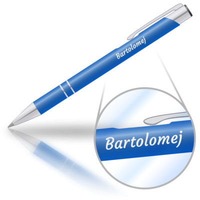 Bartolomej - kovová propiska se jménem