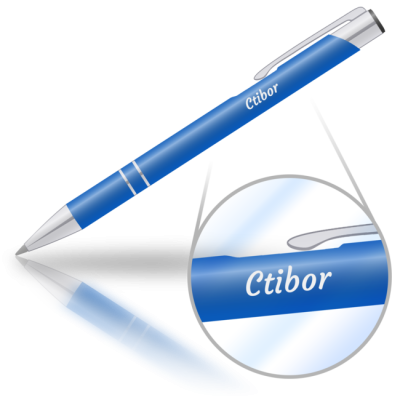 Ctibor - kovová propiska se jménem