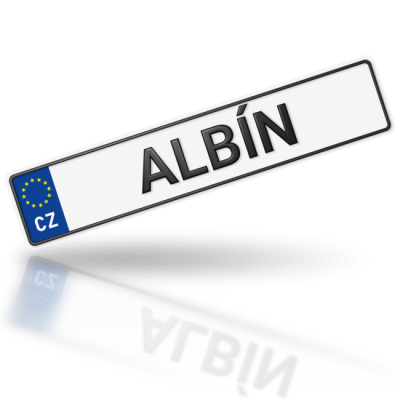 ALBÍN - imitace značky auta