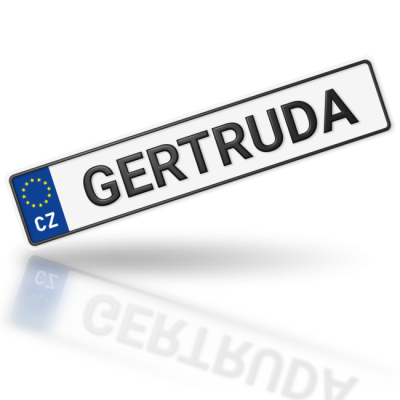 GERTRUDA - imitace značky auta