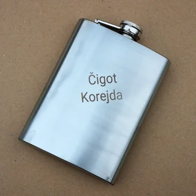 Kovová placatka - značení na dva řádky