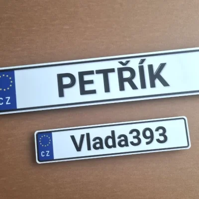 Imitace RZ/SPZ - s kódem státu