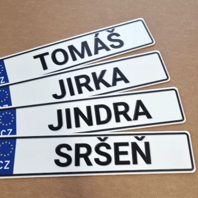 Imitace RZ/SPZ - s kódem státu