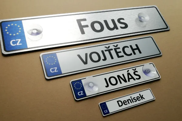 Ukázka realizací značení vlastním textem (samostatná on-line objednávka)