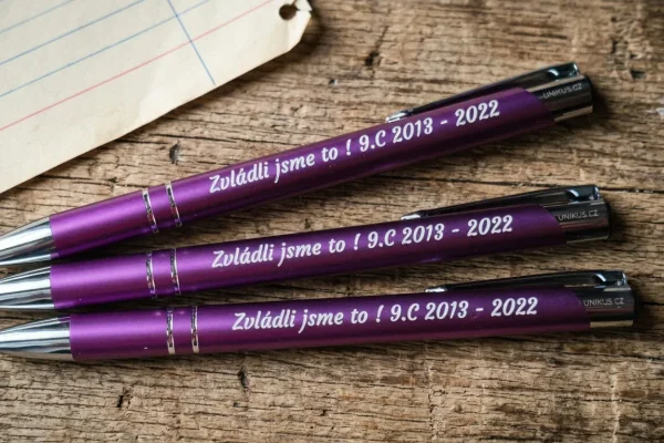 Ukázka realizací značení vlastním textem (samostatná on-line objednávka)