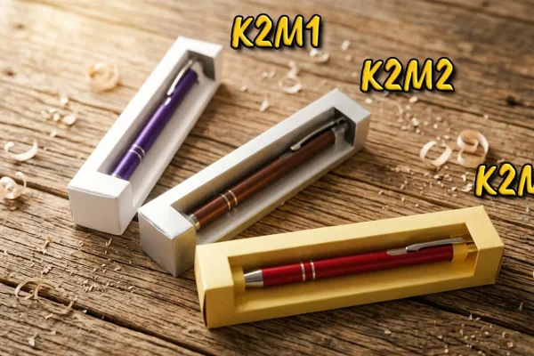 Pro značené propisky nabízíme Přebaly: PS - sáček | PL - otevřená L forma | K2 - krabička s průhledem -  v bílém (M1), stříbrném (M2) a zlatém (M3) provedení | K3 - dárková krabička -  v bílém (M1), stříbrném (M2) a zlatém (M3) provedení  | Marte - plastová s průhledným víkem