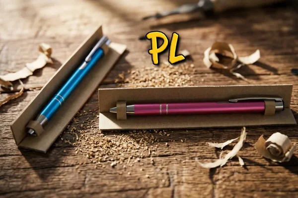Pro značené propisky nabízíme Přebaly: PS - sáček | PL - otevřená L forma | K2 - krabička s průhledem -  v bílém (M1), stříbrném (M2) a zlatém (M3) provedení | K3 - dárková krabička -  v bílém (M1), stříbrném (M2) a zlatém (M3) provedení  | Marte - plastová s průhledným víkem