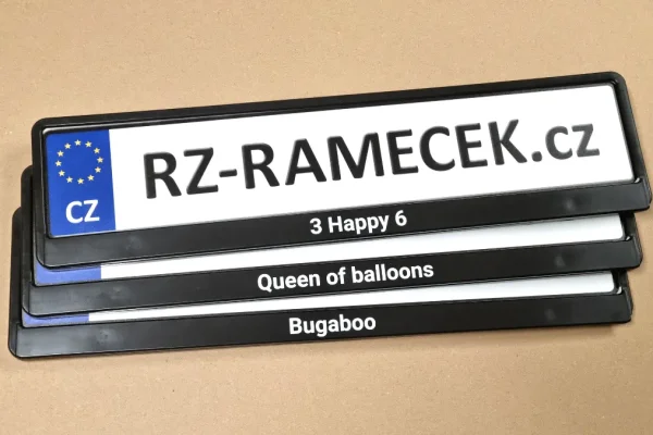 Ukázka realizací značení vlastním textem (samostatná on-line objednávka)