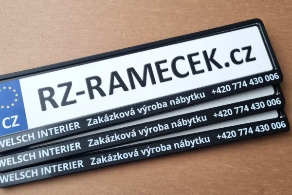 Ukázka realizací značení vlastním textem (samostatná on-line objednávka)